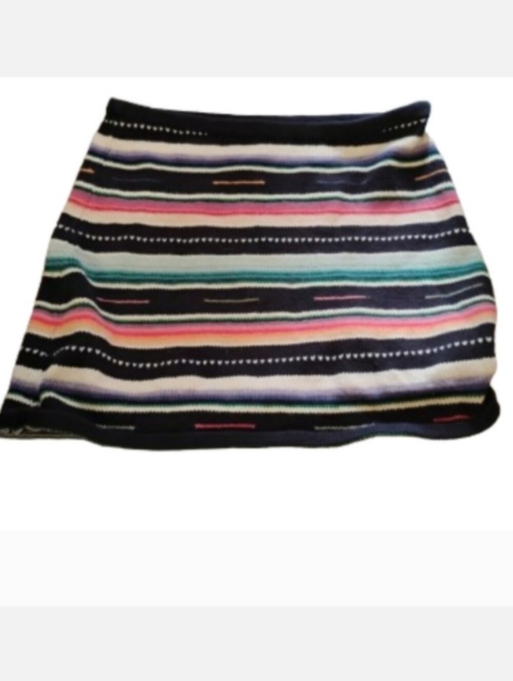Vintage 1990s 2000s Ralph Ralph Lauren Knit Serape Inspired Mini Skirt